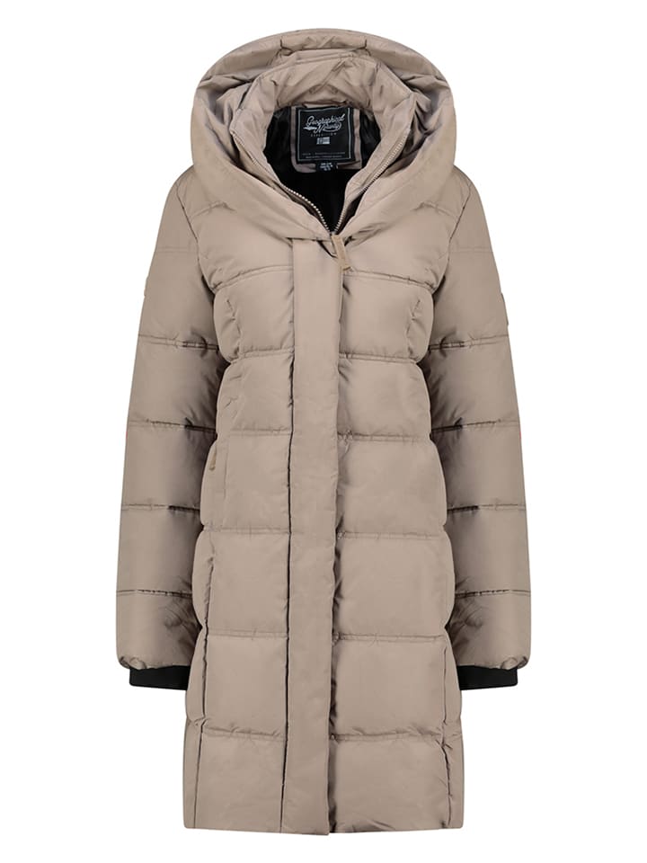 Geographical Norway Płaszcz zimowy "Djamilalimo" w kolorze szarobrązowym rozmiar: XL