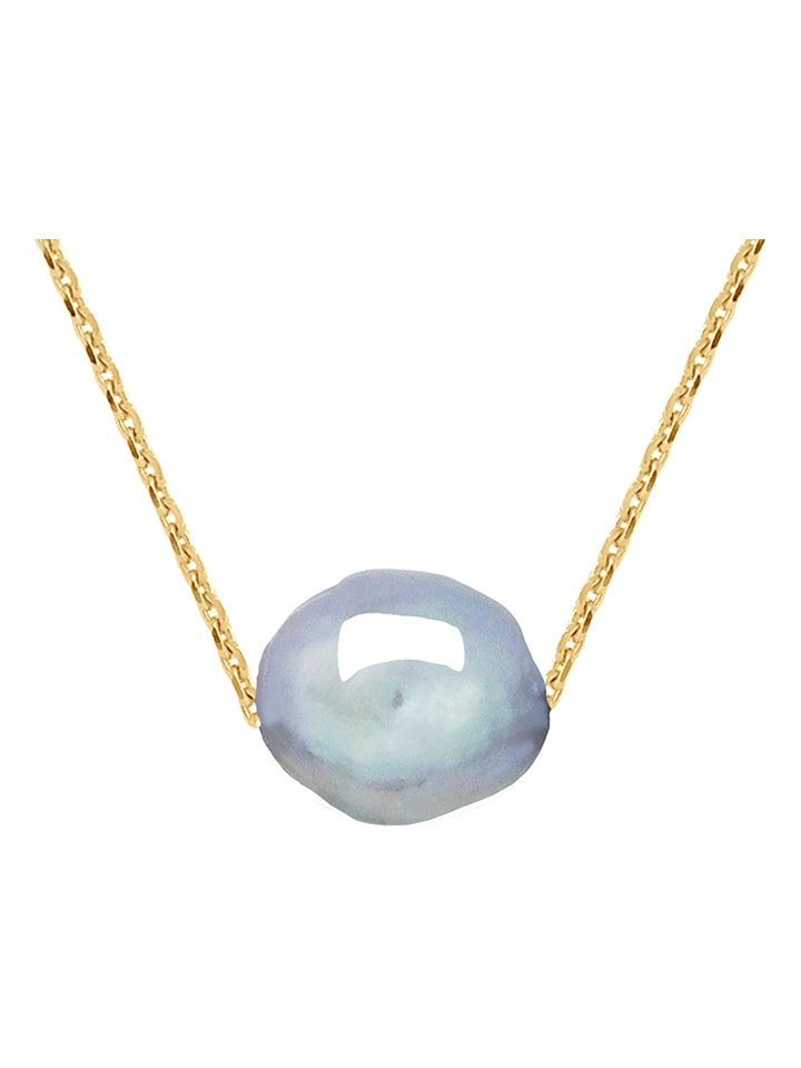 Pearline Złoty naszyjnik z perłą - dł. 45 cm rozmiar: onesize