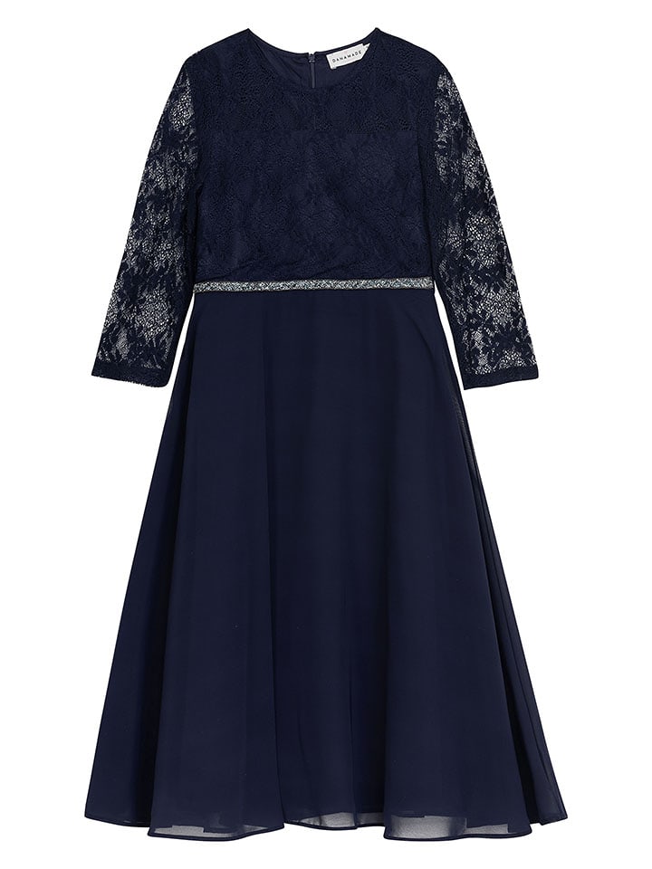 Danamade Sukienka "Dasya" w kolorze granatowym rozmiar: 146