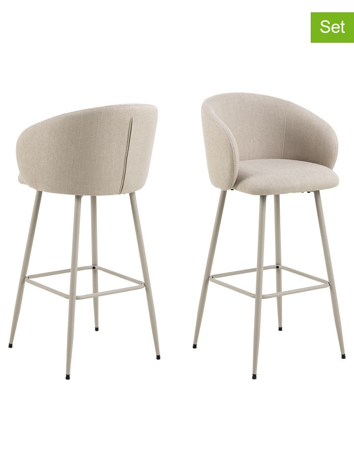 Actona Hockery barowe (2 szt.) "Eleanor" w kolorze beżowym - 54 x 105 x 52 cm rozmiar: onesize