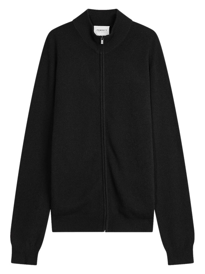 Perfect Cashmere Kaszmirowy kardigan "Jules" w kolorze czarnym rozmiar: S