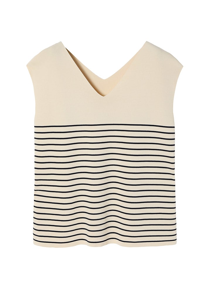 TATUUM Bluzka w kolorze beżowo-czarnym rozmiar: L