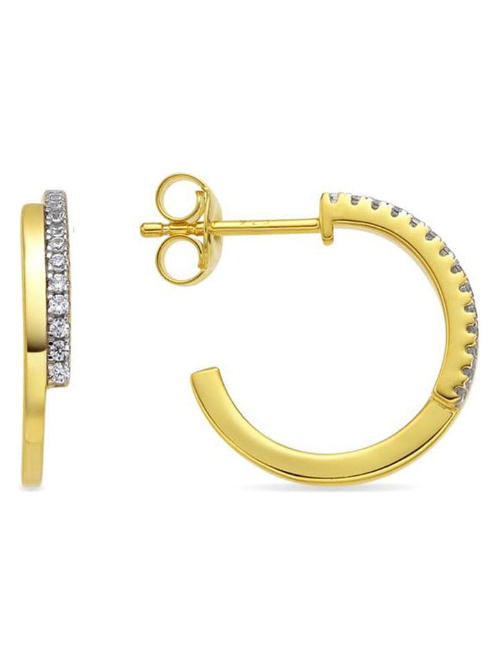 Luxenter Kolczyki-półkreole z cyrkoniami rozmiar: onesize