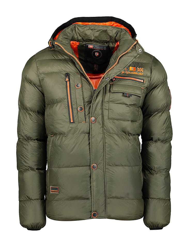 Geographical Norway Kurtka pikowana "Citernier" w kolorze khaki rozmiar: 128