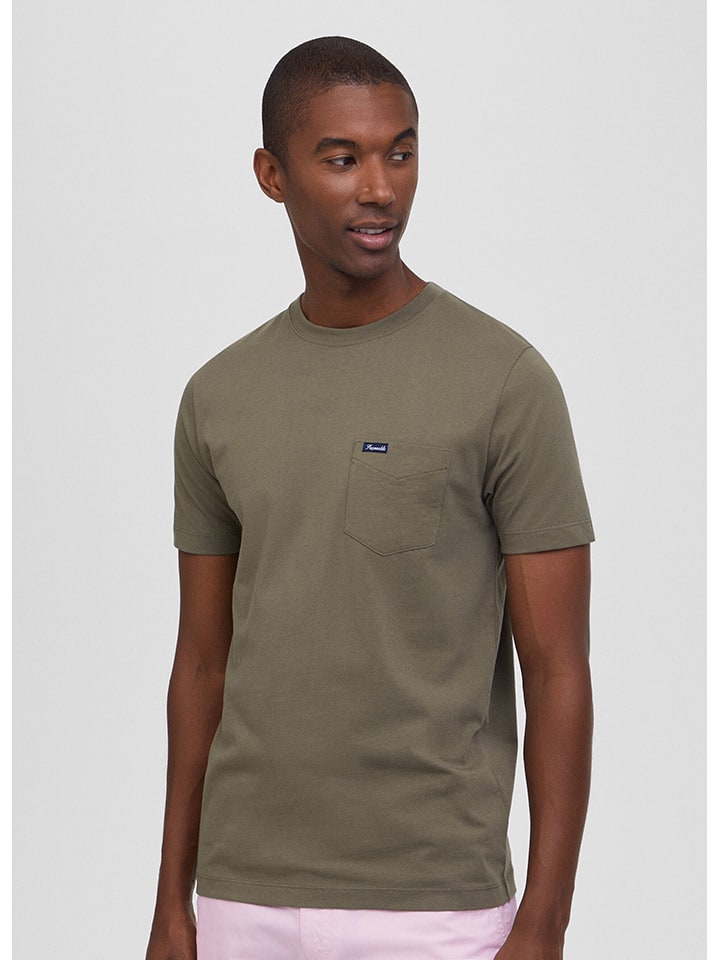 Façonnable Koszulka w kolorze khaki rozmiar: XXL