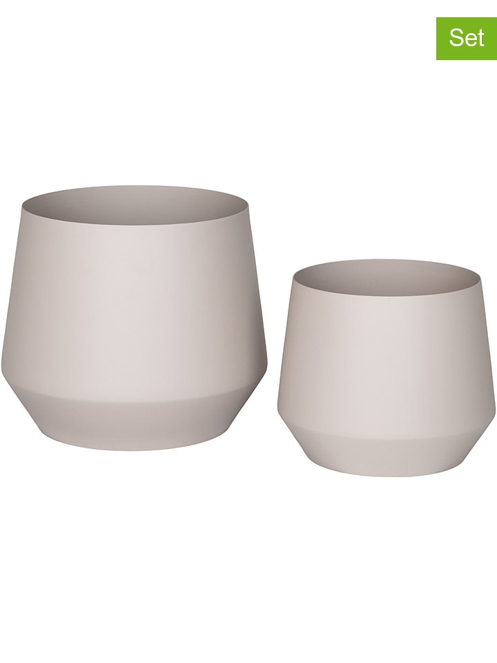 House Nordic Doniczki (2 szt.) w kolorze beżowym rozmiar: onesize