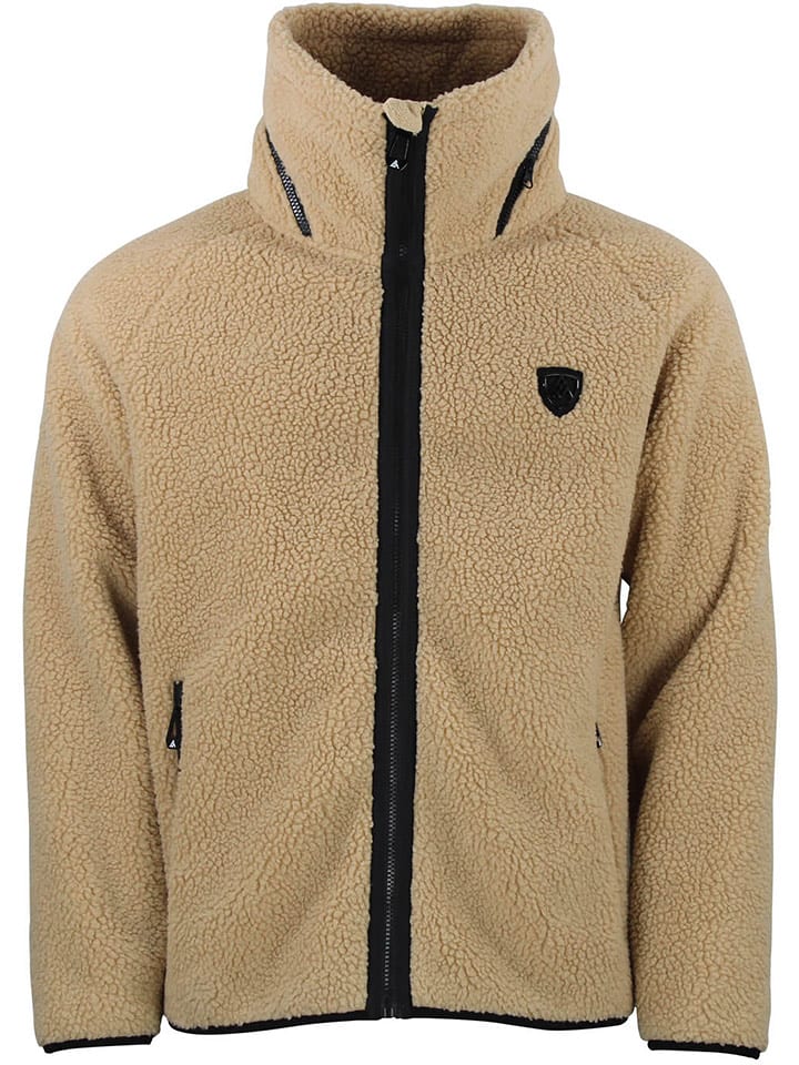 Peak Mountain Kurtka polarowa "Camay" w kolorze jasnobrązowym rozmiar: 3XL