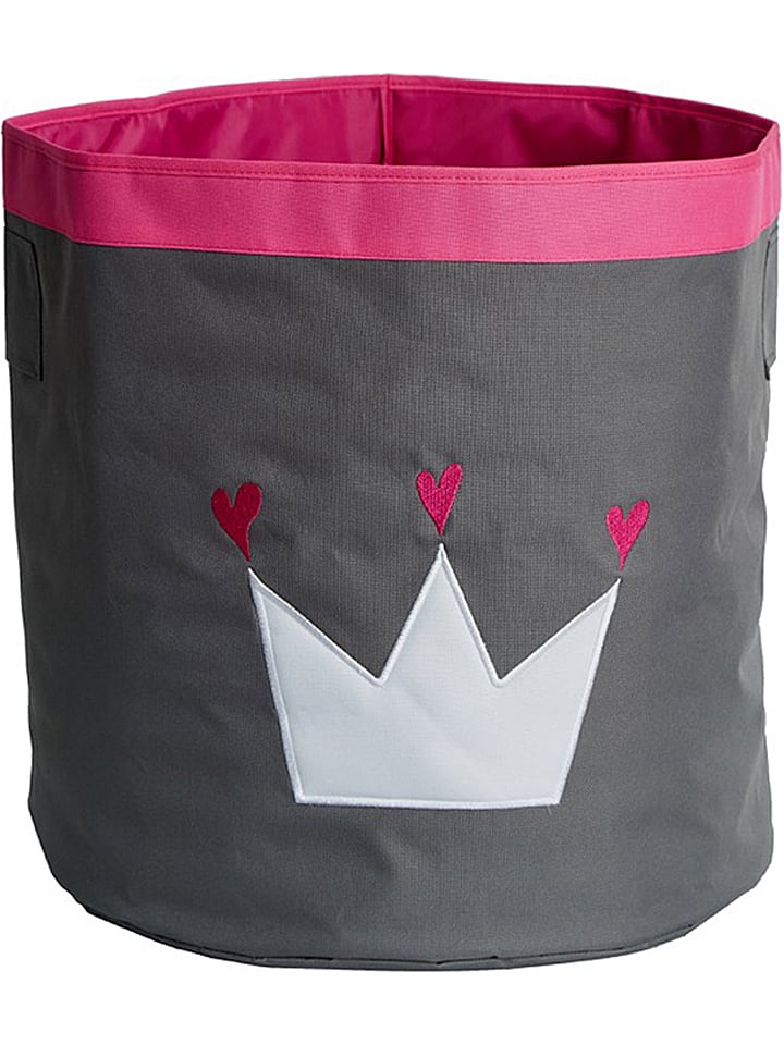 STORE IT Kosz w kolorze szaro-różowym - wys. 44 x Ø 44 cm rozmiar: onesize