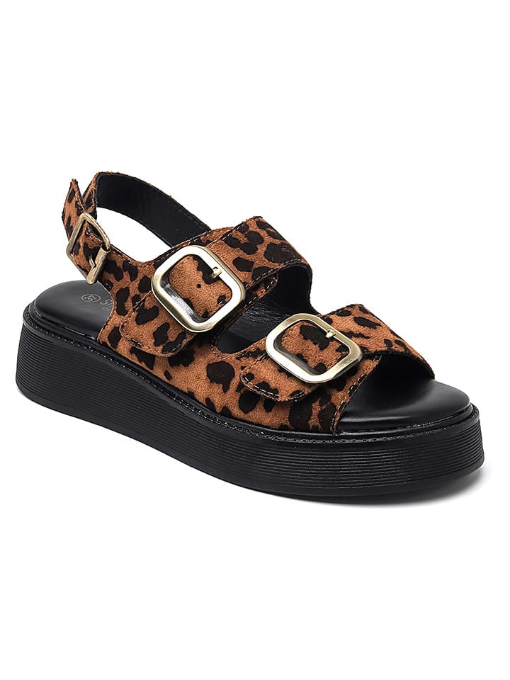 Sixth Sens Sandały w kolorze jasnobrązowym rozmiar: 39