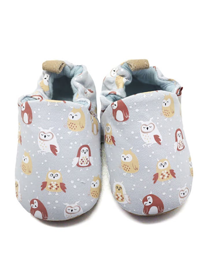 Lait et Miel Buty "Owl" w kolorze błękitnym do raczkowania rozmiar: 23/24