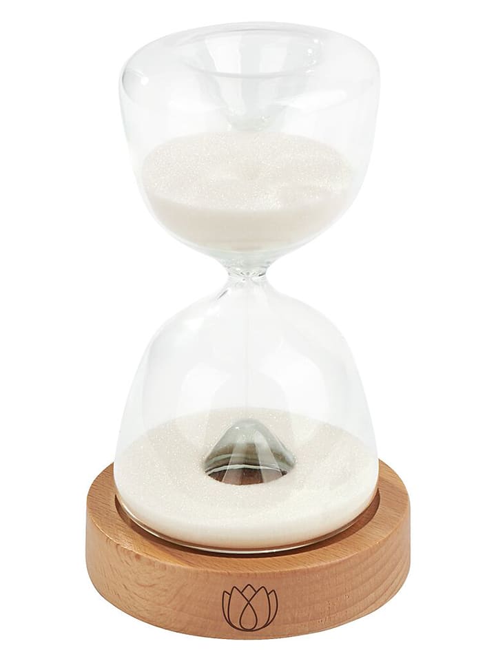 moses. Klepsydra LED w kolorze biało-jasnobrązowym - Ø 9,6 cm rozmiar: onesize