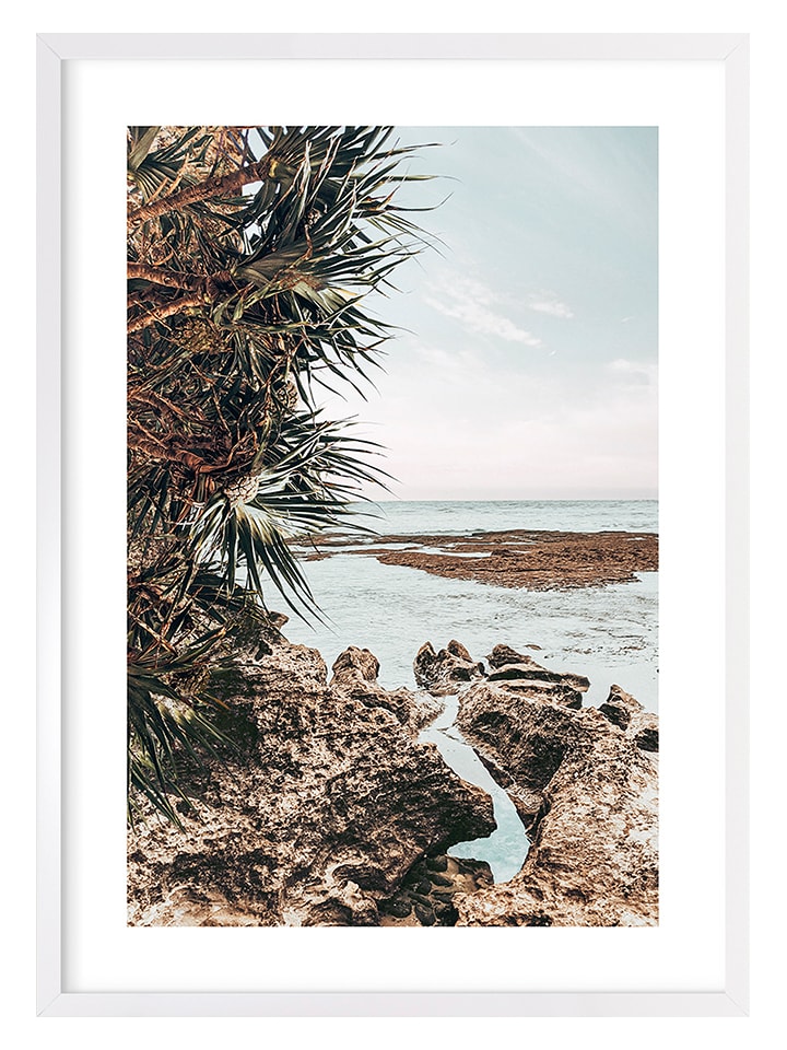 Ars Longa Druk artystyczny "Rocks and Sea" w ramce - 70 x 50 cm rozmiar: onesize