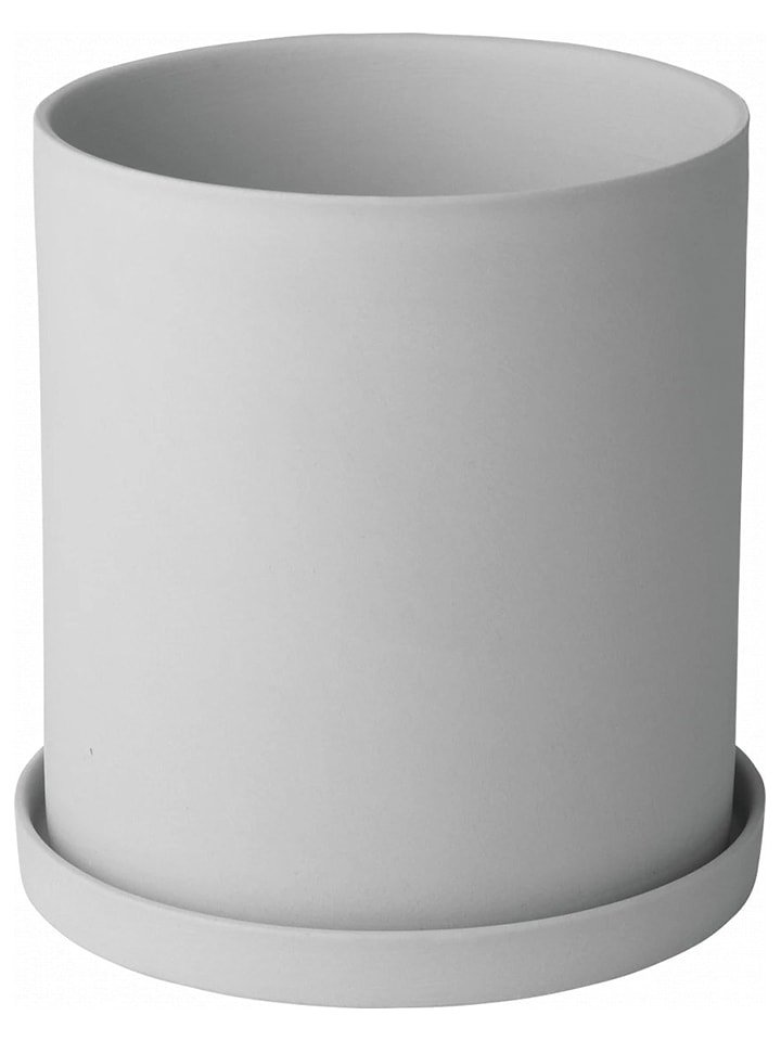 Blomus Doniczka "Nona" w kolorze jasnoszarym na zioła - Ø 12,5 cm rozmiar: onesize