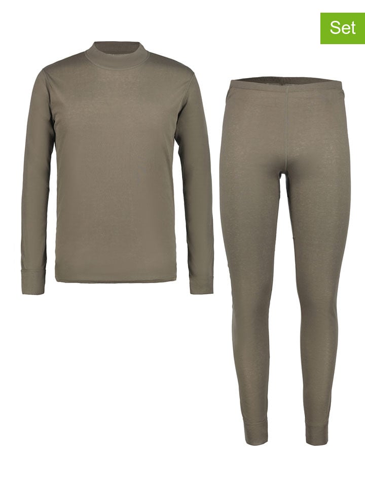rukka 2-częściowy zestaw bielizny funkcyjnej "Tiirola" w kolorze khaki rozmiar: XXL
