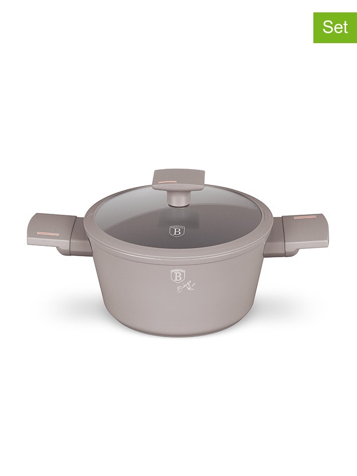 Berlinger Haus 2-częściowy zestaw "Taupe Collection" w kolorze szarobrązowym - Ø 20 cm rozmiar: onesize