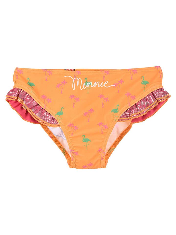 Disney Minnie Mouse Kąpielówki "Minnie" w kolorze pomarańczowo-różowym rozmiar: 128