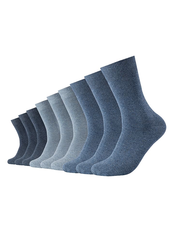 camano Skarpety (9 par) w kolorze granatowo-błękitnym rozmiar: 35-38