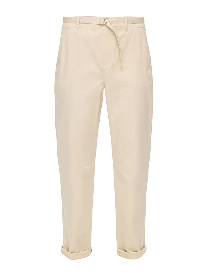s.Oliver Spodnie chino w kolorze beżowym rozmiar: 34