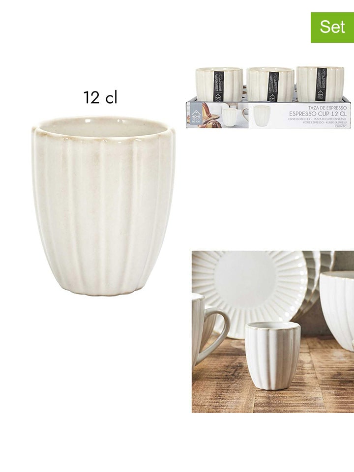 Make a Wish Kubki (4 szt.) w kolorze biało-beżowym do espresso - 120 ml rozmiar: onesize