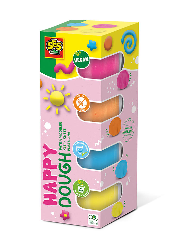 SES Plastelina (4 szt.) - 4 x 90 g - 12 m+ rozmiar: onesize