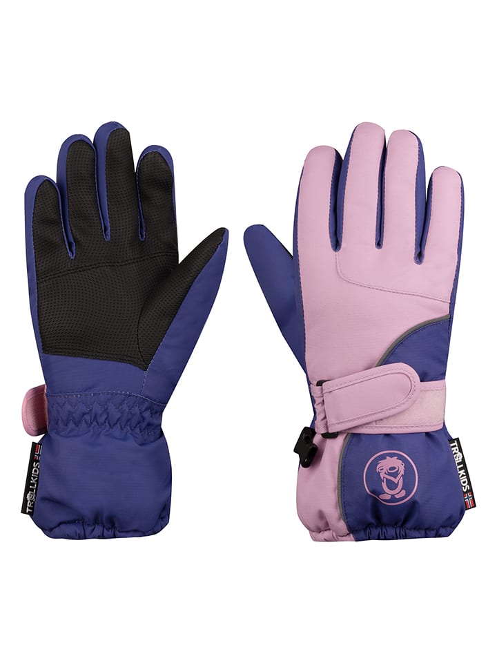 Trollkids Rękawiczki funkcyjne "Troll" w kolorze jasnoróżowo-fioletowym rozmiar: 4