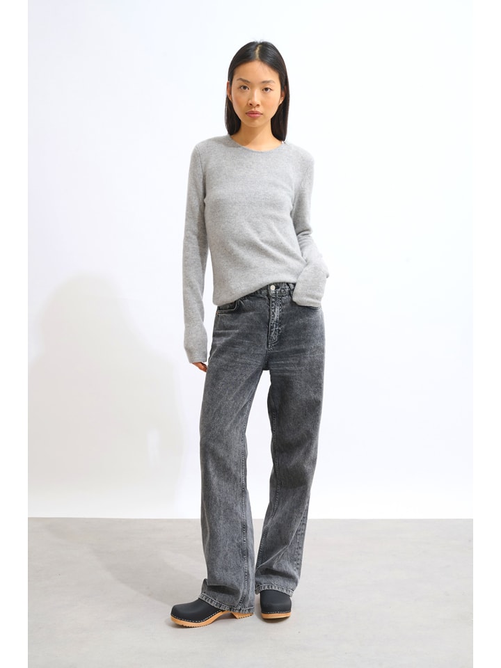 AUTHENTIC CASHMERE Kaszmirowy sweter "Ivy" w kolorze szarym rozmiar: S