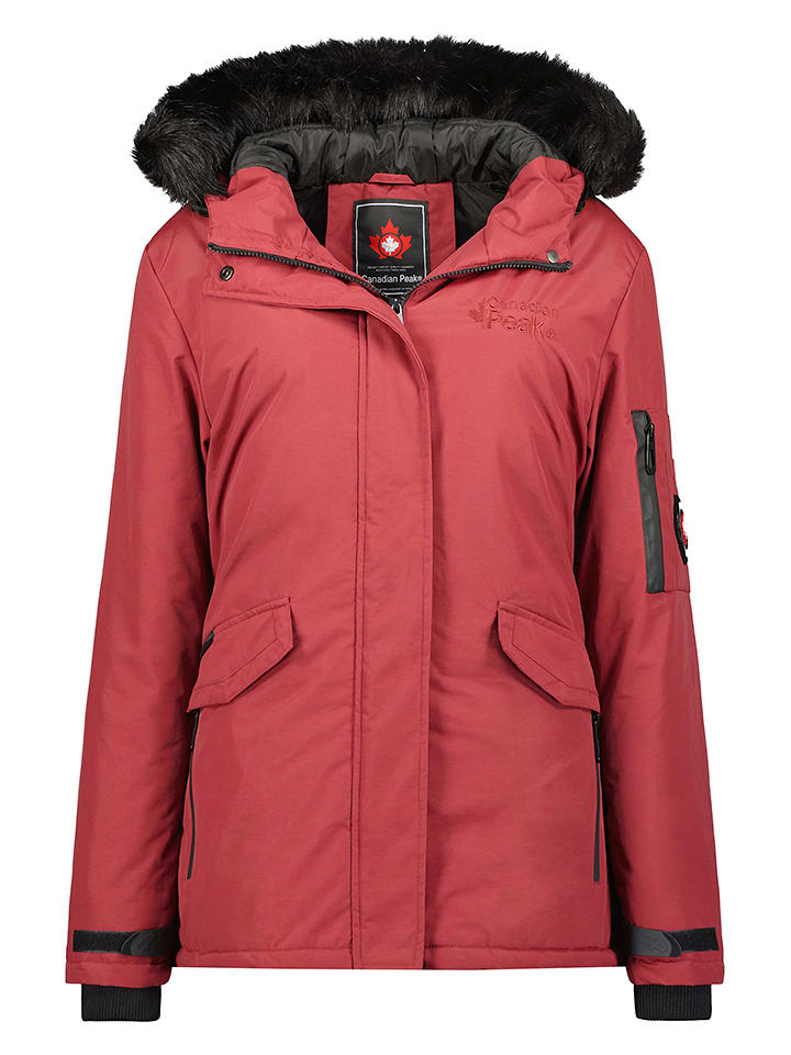 Canadian Peak Parka "Adan" w kolorze czerwonym rozmiar: XXL