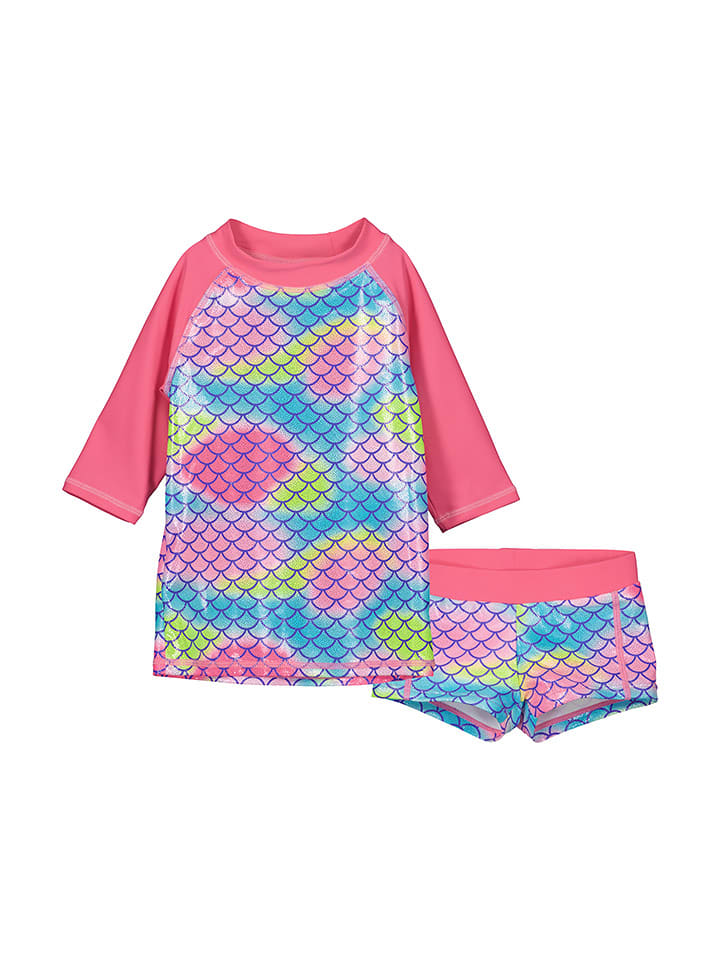 Blue Seven 2-częściowy zestaw kąpielowy w kolorze różowym ze wzorem rozmiar: 104/110