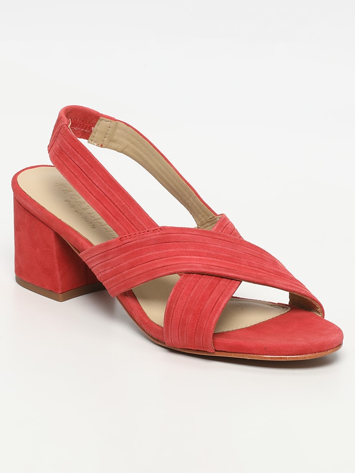 Les BAGATELLES Skórzane sandały "Isi" w kolorze czerwonym rozmiar: 37