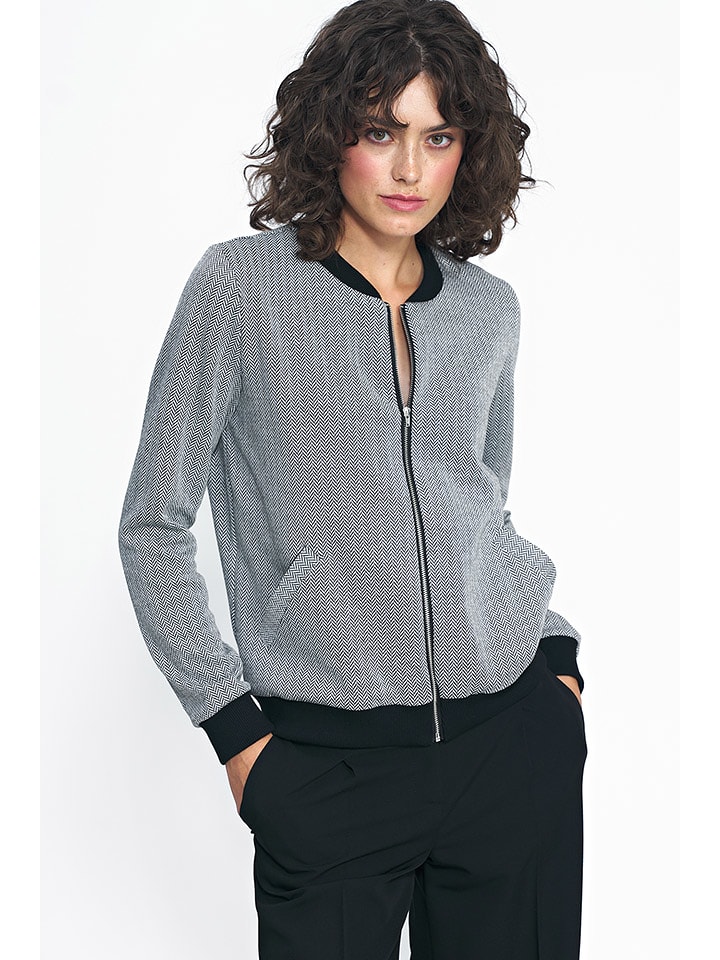 Nife Kardigan w kolorze czarno-białym rozmiar: 40