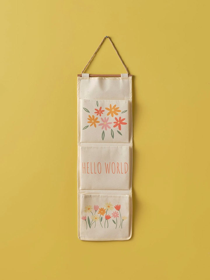 BELLA MAISON Organizer "Freya" w kolorze kremowym ze wzorem - 60 x 20 cm rozmiar: onesize