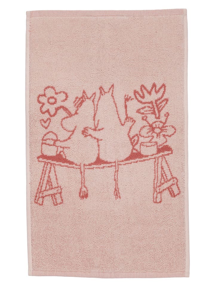 Moomin Ręcznik "Love24" w kolorze jasnoróżowym dla gości - 50 x 30 cm rozmiar: onesize