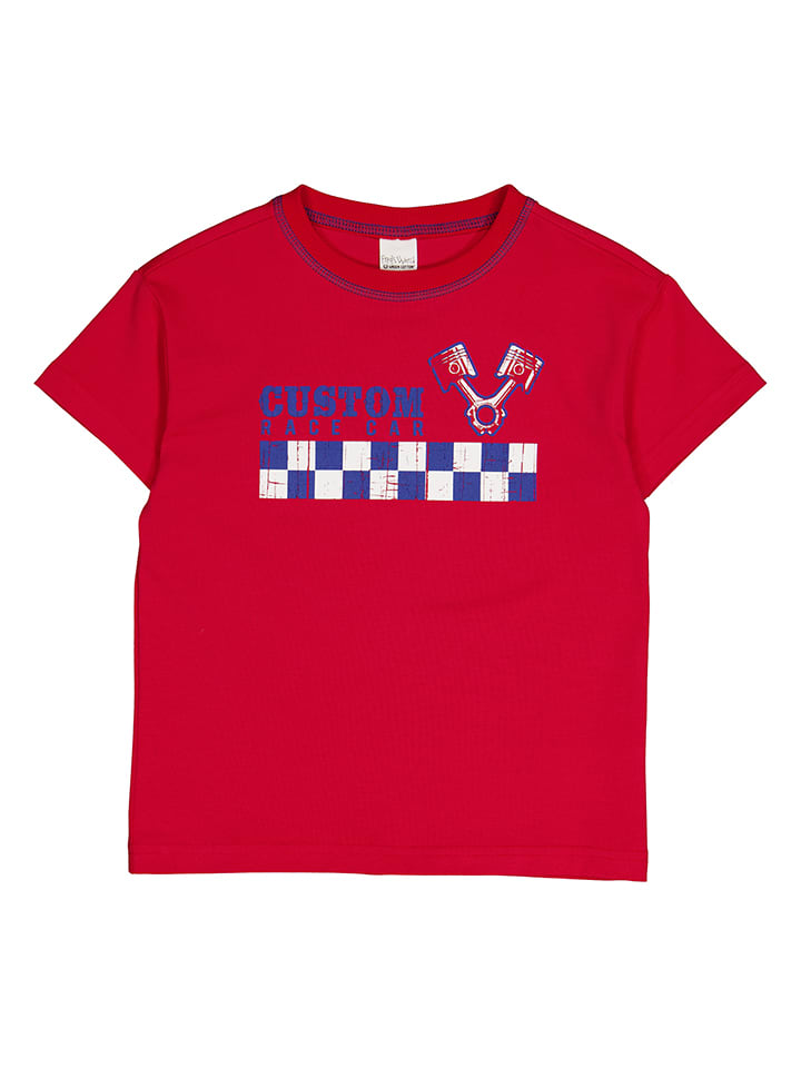 Fred´s World by GREEN COTTON Koszulka "Racing" w kolorze czerwonym rozmiar: 110