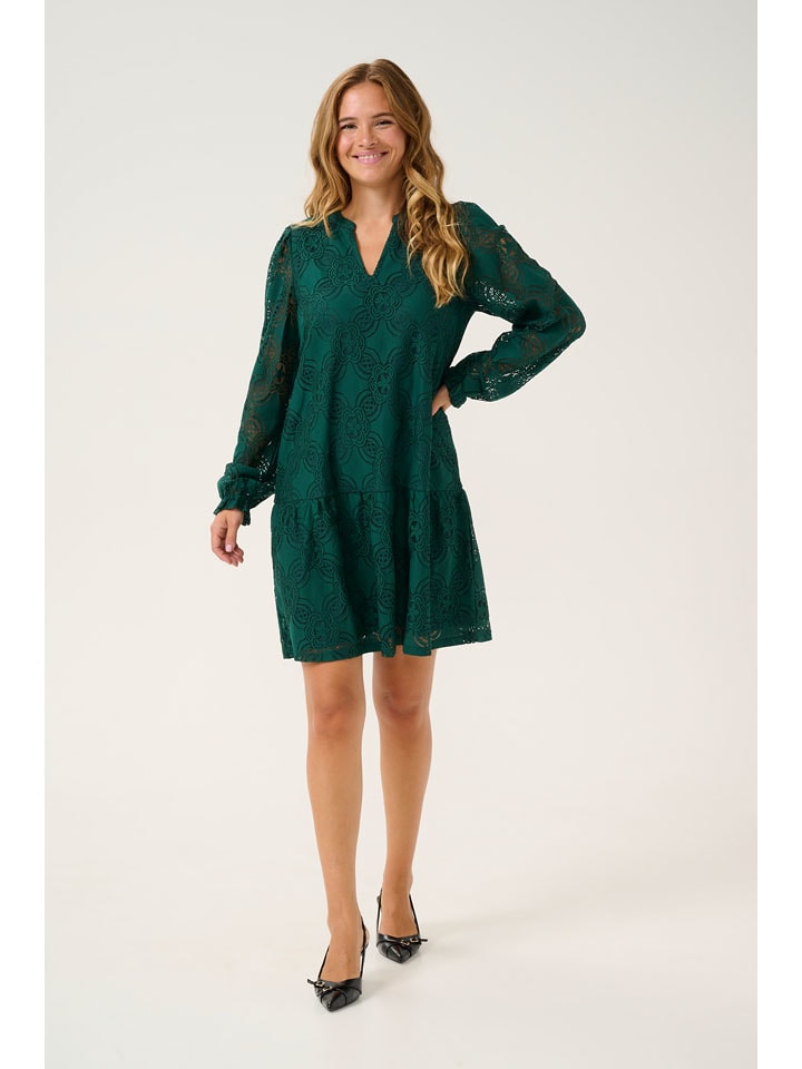 CULTURE Sukienka w kolorze zielonym rozmiar: L