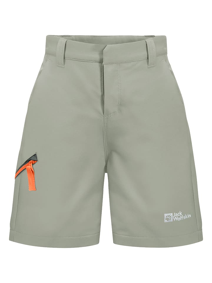 Jack Wolfskin Szorty funkcyjne "Turbulence" w kolorze zielonym rozmiar: 164