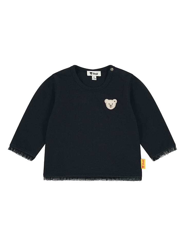 Steiff Koszulka w kolorze czarnym rozmiar: 74