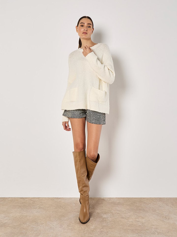 Apricot Sweter w kolorze kremowym rozmiar: XS