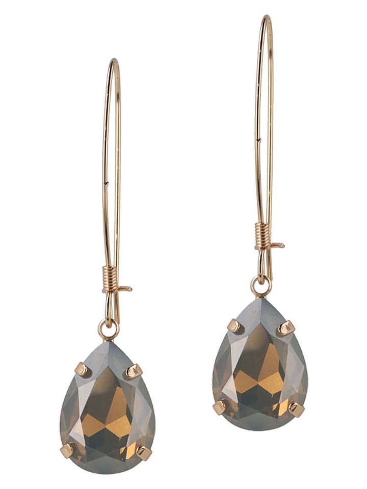 Otazu Pozłacane kolczyki z kryształami Swarovski rozmiar: onesize