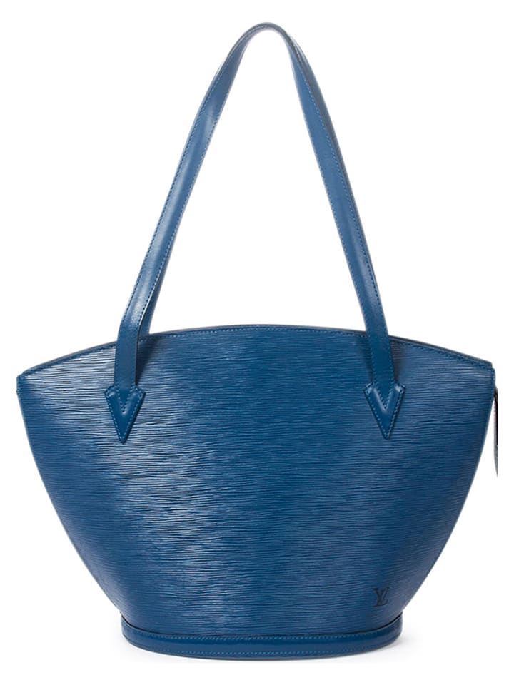 Louis Vuitton Skórzana torebka "St-Jacques GM" w kolorze niebieskim - 26 x 30 x 17 cm rozmiar: onesize