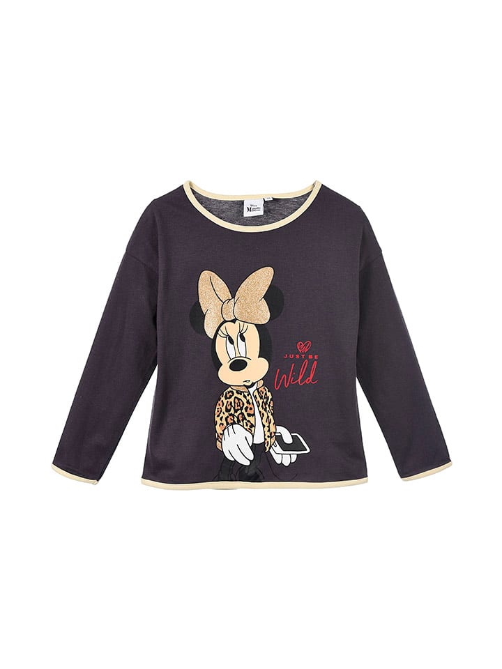 Disney Minnie Mouse Koszulka "Minnie" w kolorze fioletowym rozmiar: 98