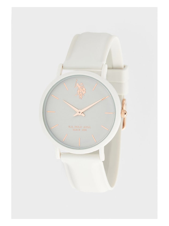 U.S. Polo Assn. Zegarek kwarcowy w kolorze białym rozmiar: onesize