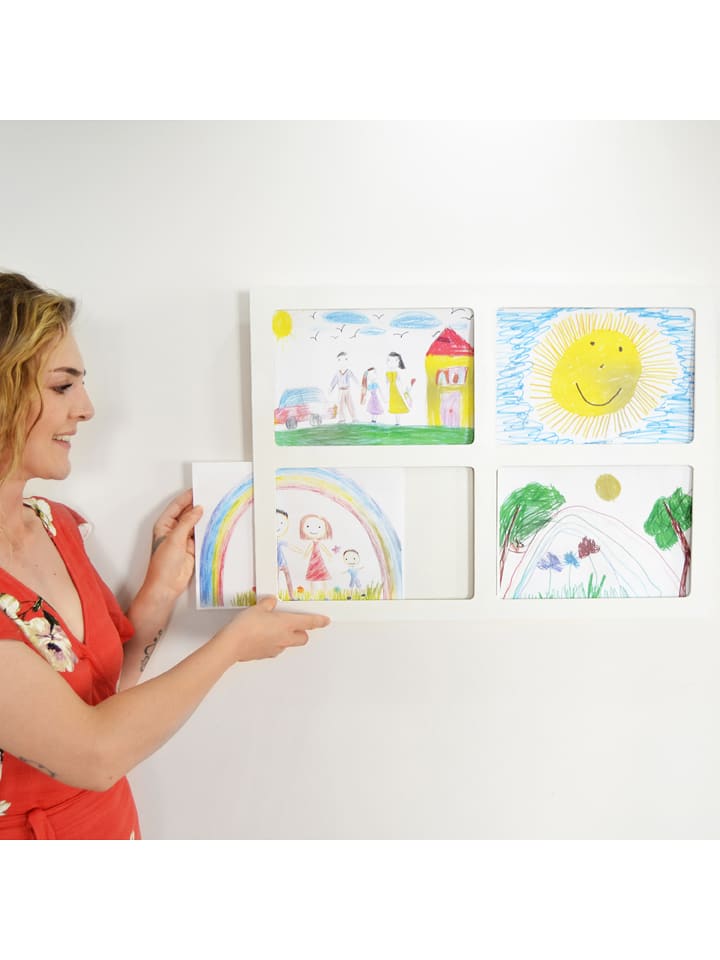 Woody Kids Ramka w kolorze białym na zdjęcia - 65 x 47 cm rozmiar: onesize