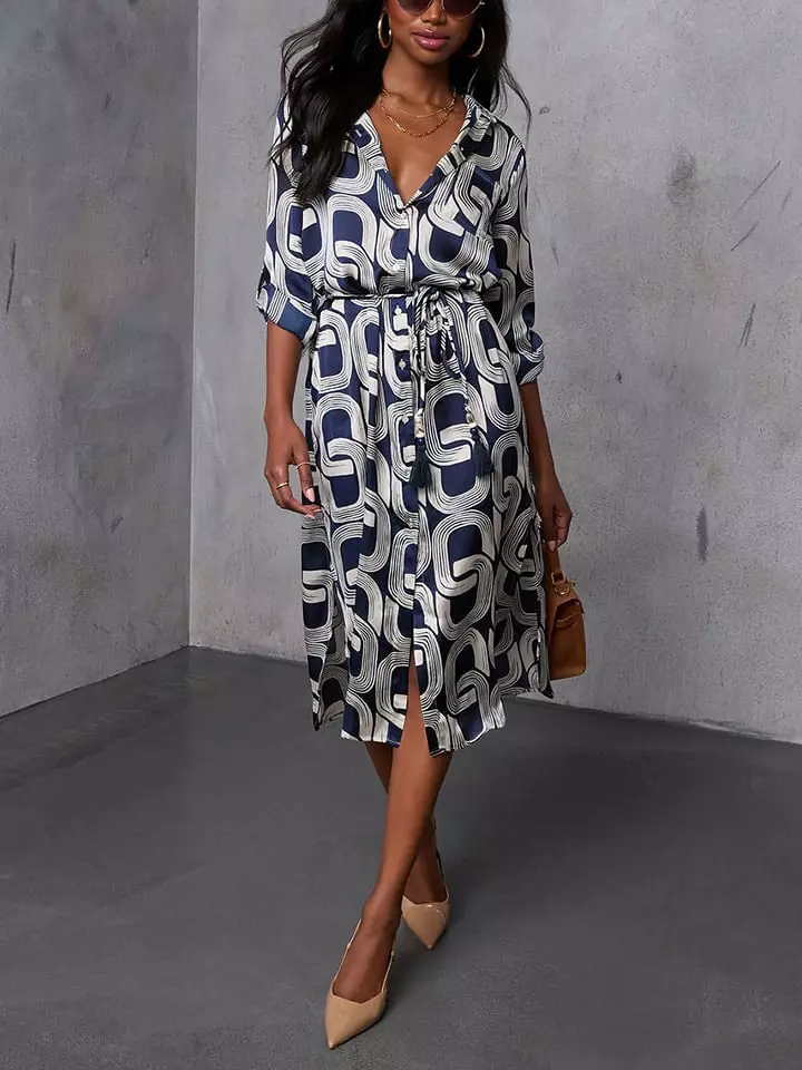 LA Angels Sukienka w kolorze granatowo-białym rozmiar: XL