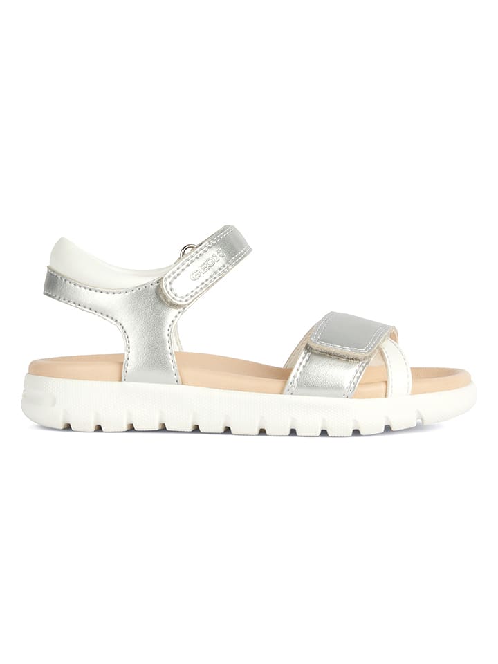 Geox Sandały "Soleima" w kolorze srebrnym rozmiar: 33