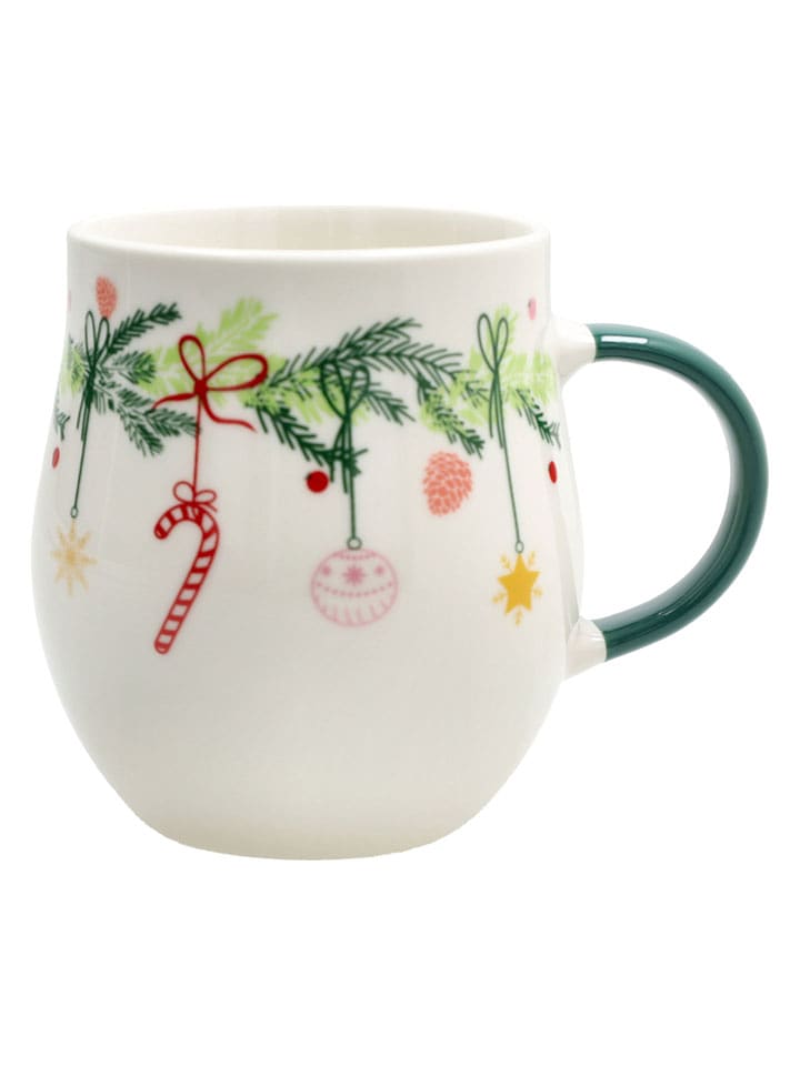 Tognana Kubek jumbo "Darling" w kolorze biało-zielonym - 430 ml rozmiar: onesize