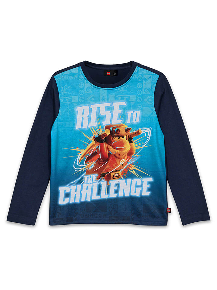 LEGO Koszulka w kolorze granatowo-pomarańczowym rozmiar: 152