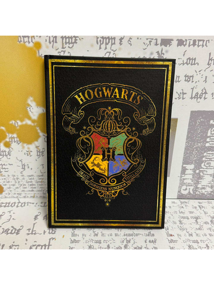 Harry Potter Notatnik "Harry Potter" w kolorze czarnym - A5 rozmiar: onesize