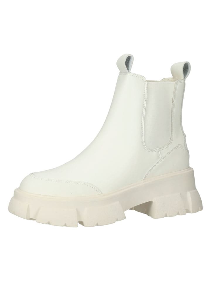 Steve Madden Skórzane sztyblety w kolorze białym rozmiar: 41