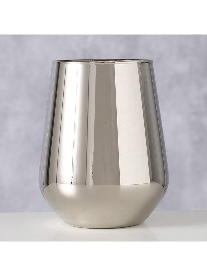 Boltze Szklanka "Adora" w kolorze srebrnym - wys. 11 x Ø 8,9 cm rozmiar: onesize