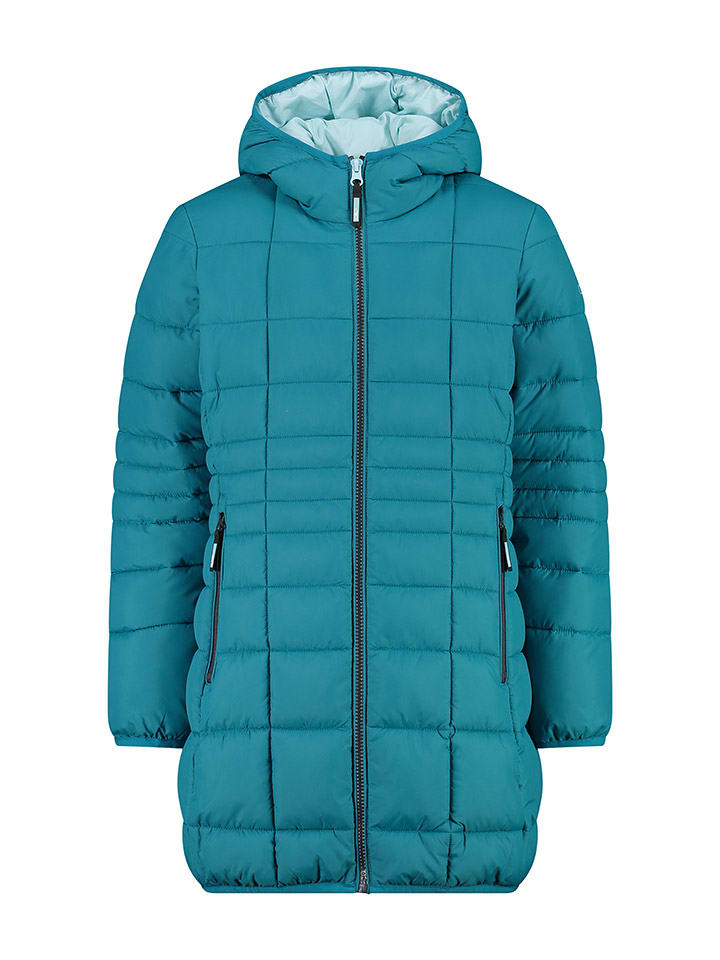 CMP Płaszcz zimowy w kolorze turkusowym rozmiar: 152